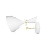 Declare Adjustable Wall Sconce White EEI-5309-WHI