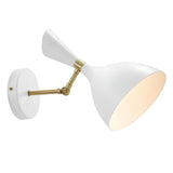 Declare Adjustable Wall Sconce White EEI-5309-WHI