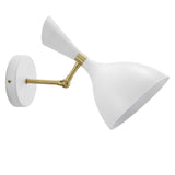 Declare Adjustable Wall Sconce White EEI-5309-WHI