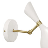 Declare Adjustable Wall Sconce White EEI-5309-WHI