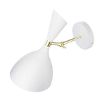 Declare Adjustable Wall Sconce White EEI-5309-WHI