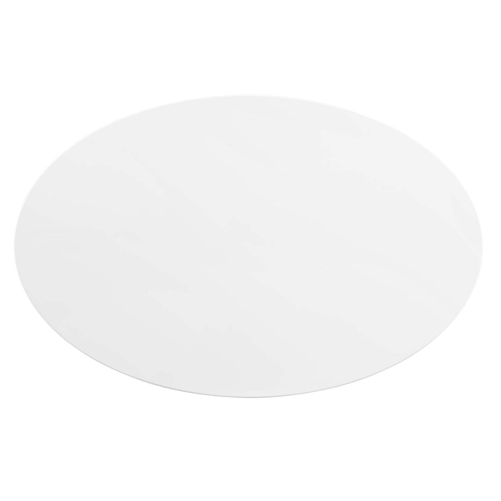 Tupelo 42" Oval Dining Table Gold White EEI-5321-GLD-WHI
