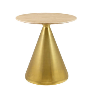 Tupelo 28" Dining Table Gold Natural EEI-5325-GLD-NAT