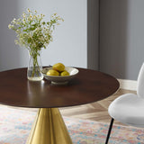 Tupelo 36" Dining Table Gold Cherry Walnut EEI-5326-GLD-CHE