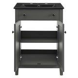 Nantucket 24" Bathroom Vanity Gray Black EEI-5354-GRY-BLK