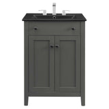 Nantucket 24" Bathroom Vanity Gray Black EEI-5354-GRY-BLK