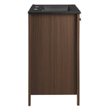 Nantucket 24" Bathroom Vanity Walnut Black EEI-5356-WAL-BLK