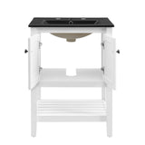 Prestige 24" Bathroom Vanity White Black EEI-5358-WHI-BLK