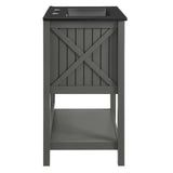 Steam 24" Bathroom Vanity Gray Black EEI-5360-GRY-BLK