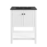 Steam 24" Bathroom Vanity White Black EEI-5360-WHI-BLK