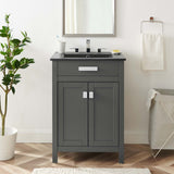 Laguna 24" Bathroom Vanity Gray Black EEI-5365-GRY-BLK