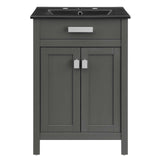 Laguna 24" Bathroom Vanity Gray Black EEI-5365-GRY-BLK