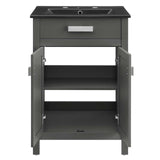 Laguna 24" Bathroom Vanity Gray Black EEI-5365-GRY-BLK