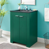 Maybelle 24" Bathroom Vanity Green Black EEI-5366-GRN-BLK