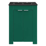 Maybelle 24" Bathroom Vanity Green Black EEI-5366-GRN-BLK