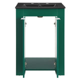 Maybelle 24" Bathroom Vanity Green Black EEI-5366-GRN-BLK