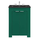 Maybelle 24" Bathroom Vanity Green Black EEI-5366-GRN-BLK