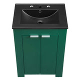 Maybelle 24" Bathroom Vanity Green Black EEI-5366-GRN-BLK