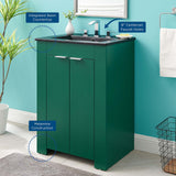 Maybelle 24" Bathroom Vanity Green Black EEI-5366-GRN-BLK