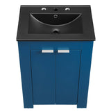 Maybelle 24" Bathroom Vanity Navy Black EEI-5366-NAV-BLK