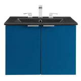 Maybelle 24" Wall-Mount Bathroom Vanity Navy Black EEI-5370-NAV-BLK