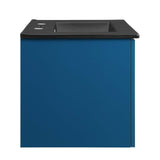 Maybelle 24" Wall-Mount Bathroom Vanity Navy Black EEI-5370-NAV-BLK