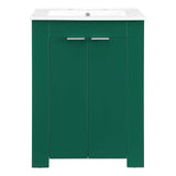 Maybelle 24" Bathroom Vanity Green White EEI-5378-GRN-WHI