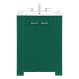 Maybelle 24" Bathroom Vanity Green White EEI-5378-GRN-WHI