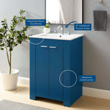 Maybelle 24" Bathroom Vanity Navy White EEI-5378-NAV-WHI