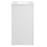 Maybelle 24" Bathroom Vanity White White EEI-5378-WHI-WHI