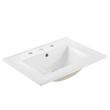 Maybelle 24" Wall-Mount Bathroom Vanity White White EEI-5379-WHI-WHI