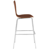 Ernie Wood Bar Stool Walnut EEI-538-WAL