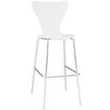 Ernie Wood Bar Stool White EEI-538-WHI