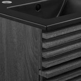 Modway Furniture Render 18" Bathroom Vanity XRXT Charcoal Black EEI-5391-CHA-BLK