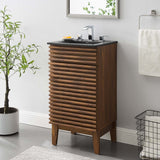 Modway Furniture Render 18" Bathroom Vanity EEI-5391-WAL-BLK