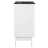 Modway Furniture Render 18" Bathroom Vanity XRXT White Black EEI-5391-WHI-BLK