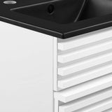 Modway Furniture Render 18" Bathroom Vanity XRXT White Black EEI-5391-WHI-BLK