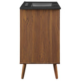 Transmit 36" Bathroom Vanity Walnut Black EEI-5394-WAL-BLK