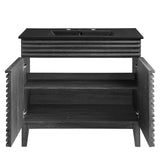 Modway Furniture Render 36" Bathroom Vanity XRXT Charcoal Black EEI-5396-CHA-BLK