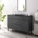 Modway Furniture Render 48" Single Sink Bathroom Vanity XRXT Charcoal Black EEI-5398-CHA-BLK