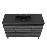 Modway Furniture Render 48" Single Sink Bathroom Vanity XRXT Charcoal Black EEI-5398-CHA-BLK