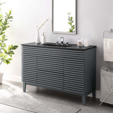 Modway Furniture Render 48" Single Sink Bathroom Vanity XRXT Gray Black EEI-5398-GRY-BLK