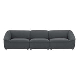 Comprise 3-Piece Sofa Charcoal EEI-5404-CHA