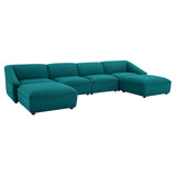 Comprise 6-Piece Living Room Set Teal EEI-5409-TEA