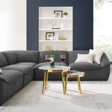 Comprise 5-Piece Sectional Sofa Charcoal EEI-5410-CHA