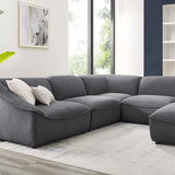 Comprise 6-Piece Sectional Sofa Charcoal EEI-5411-CHA