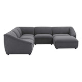 Comprise 6-Piece Sectional Sofa Charcoal EEI-5411-CHA