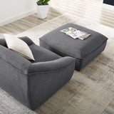 Comprise 2-Piece Living Room Set Charcoal EEI-5412-CHA