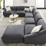 Comprise 7-Piece Sectional Sofa Charcoal EEI-5413-CHA