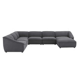 Comprise 7-Piece Sectional Sofa Charcoal EEI-5413-CHA